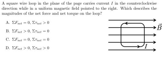 Solved A square wire loop in the plane of the page carries | Chegg.com