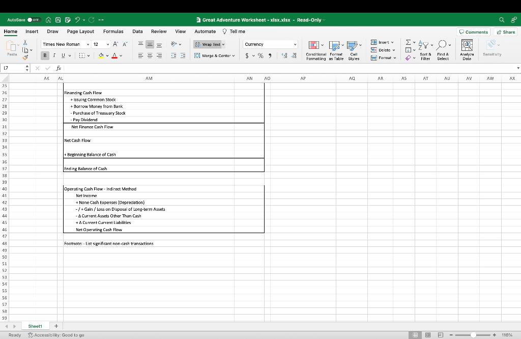 Footnote; - List significant non-cash | Chegg.com