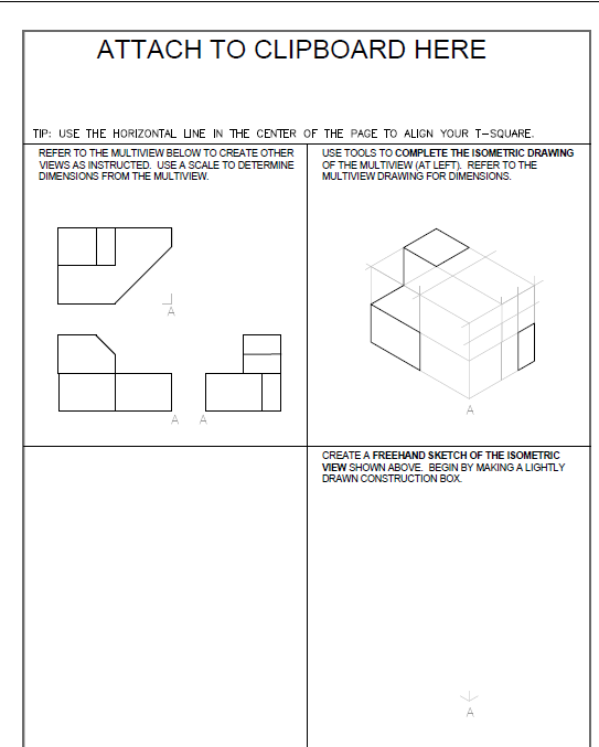 Solved REFER TO THE MULTIVIEW BELOW TO CREATE OTHER VIEWS AS | Chegg.com