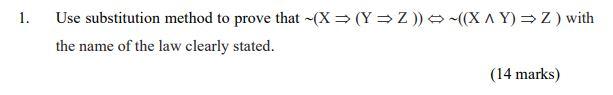 Solved 1. Use substitution method to prove that | Chegg.com