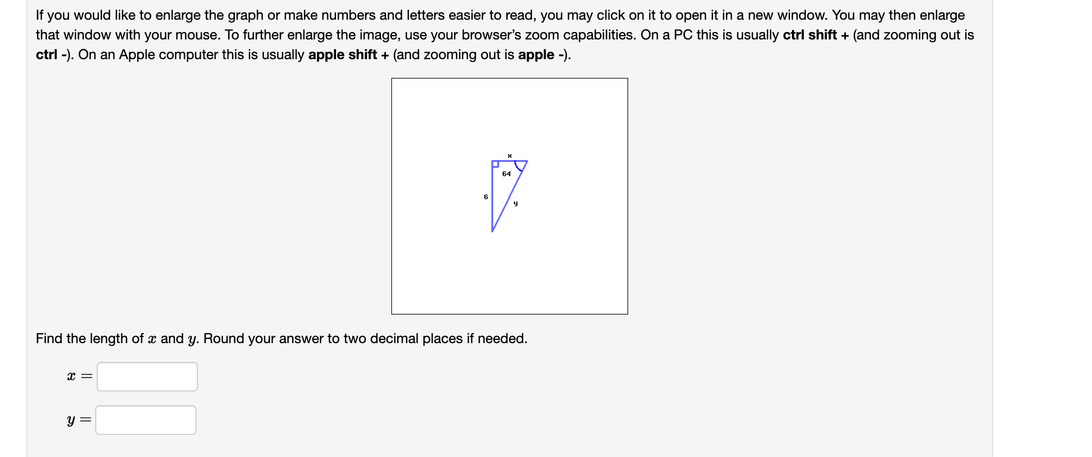 Solved If you would like to enlarge the graph or make | Chegg.com