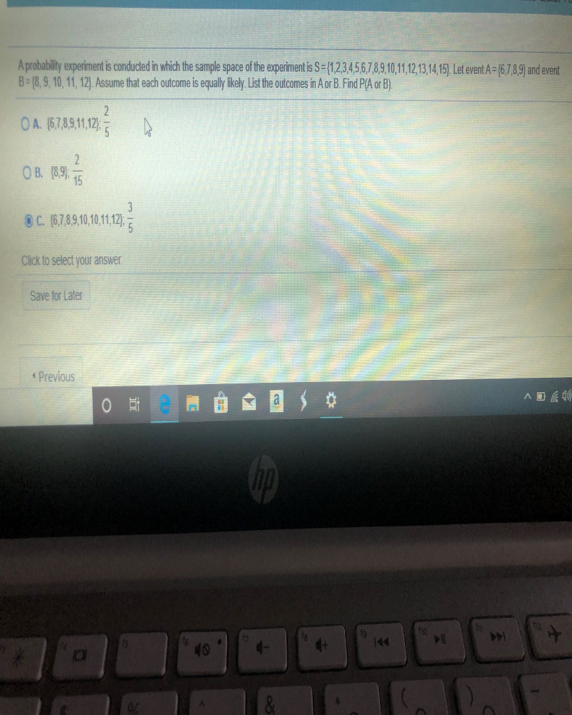 Solved A probability experiment is conducted in which the | Chegg.com