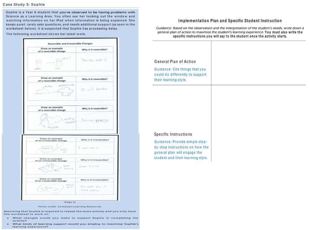 case study 3 sophie