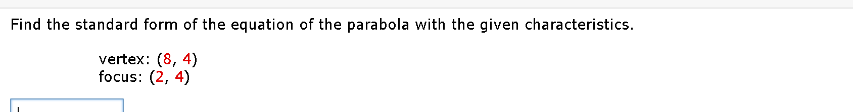 Solved Find the standard form of the equation of the | Chegg.com