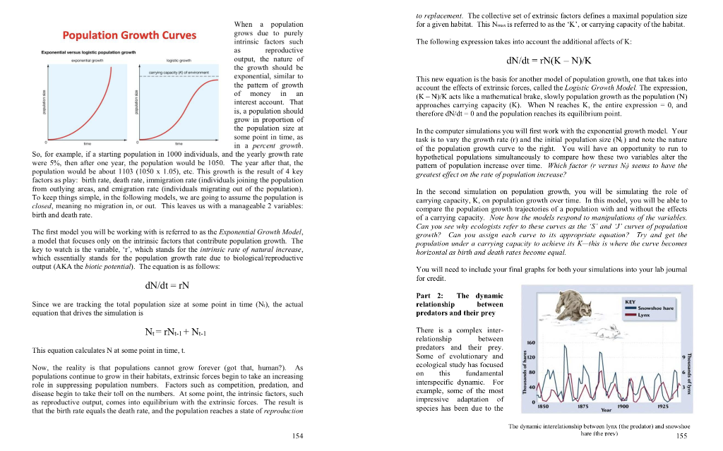 Lab Exercise 18: Mathematical Models of Very Complex | Chegg.com