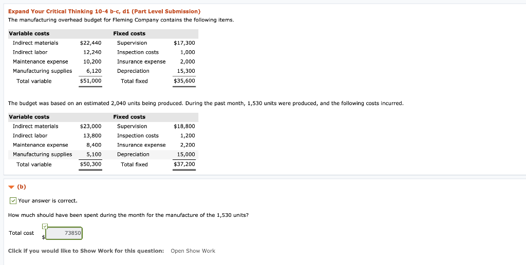 Solved Expand Your Critical Thinking 10 4 B C Di Part L Chegg Com