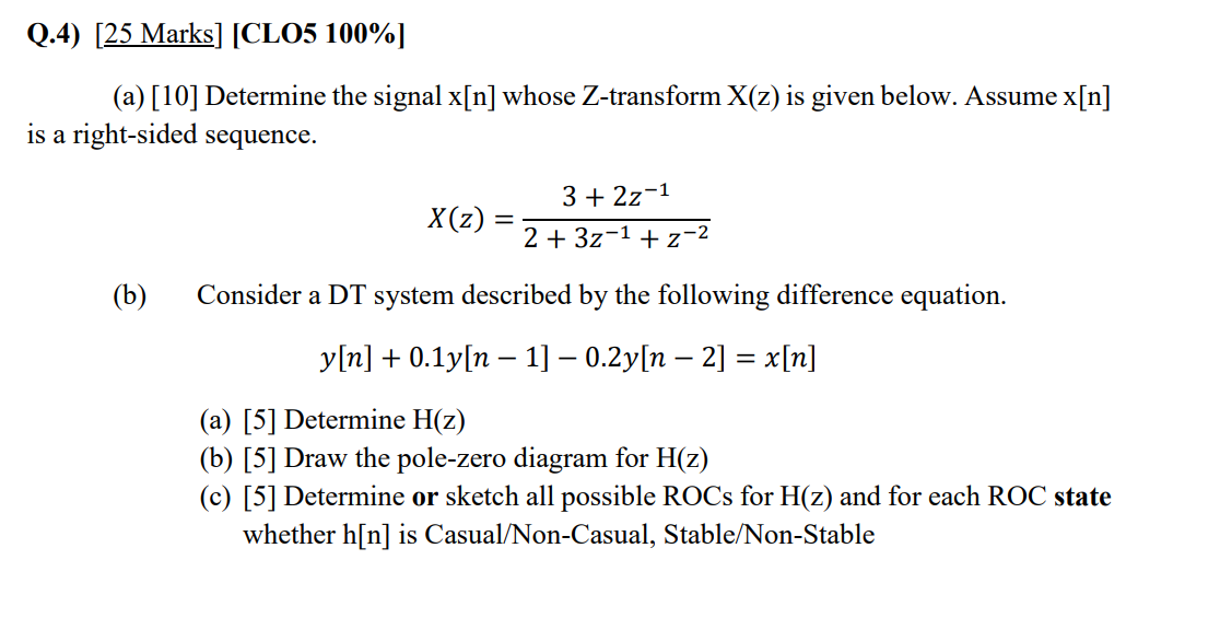 Solved Q4 25 Marks Clo5 100 A 10 Determine The 3624