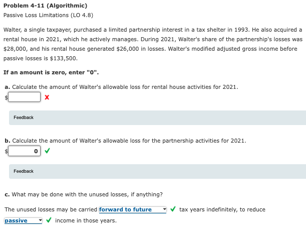 SOLVED PROBLEM 4 14 PASSIVE LOSS LIMITATIONS LO visual data 5