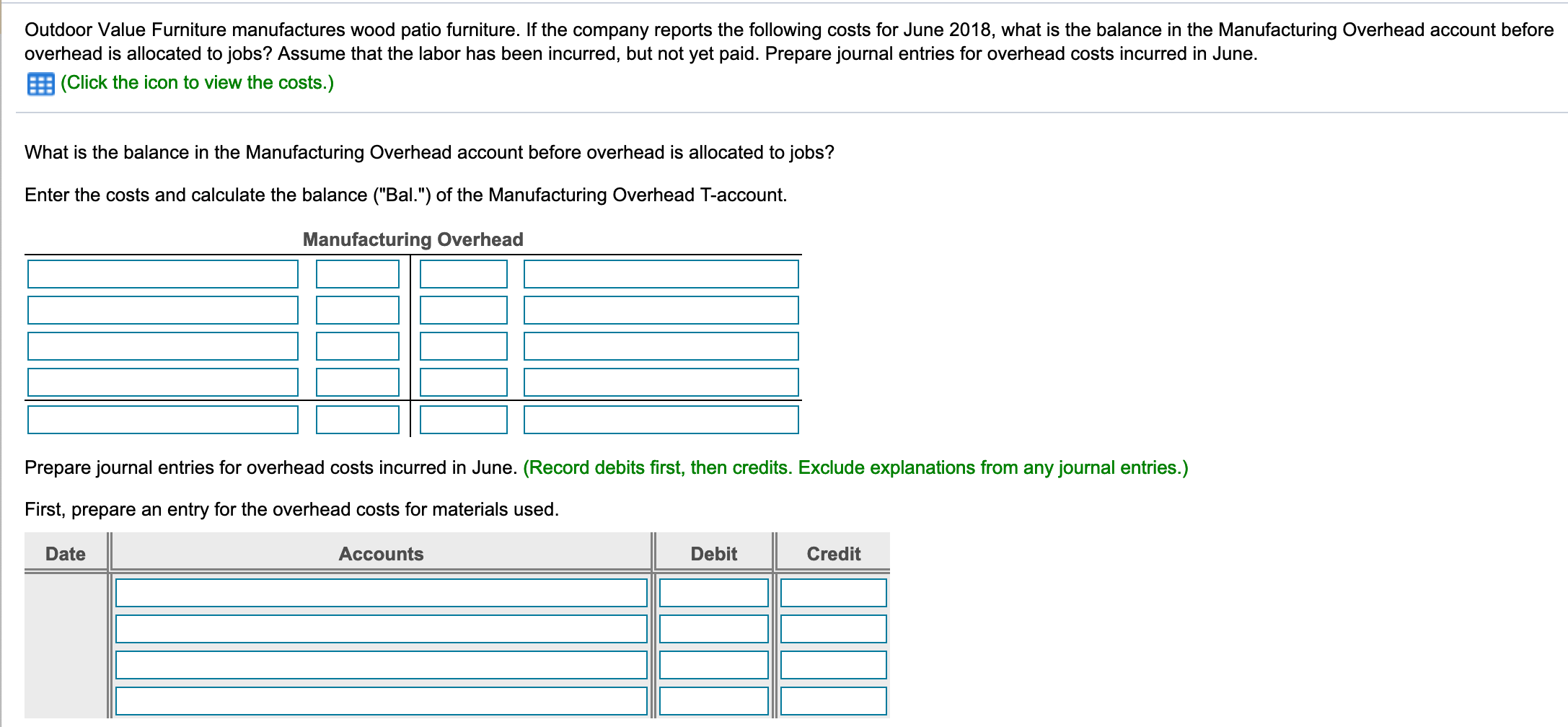 Solved Outdoor Value Furniture manufactures wood patio