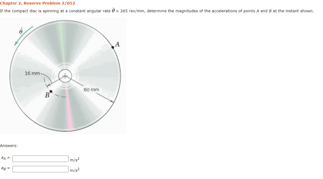 Solved If the compact disc is spinning at a constant angular | Chegg.com