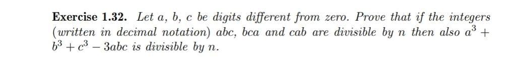 Solved Exercise 1.32. Let A,b,c Be Digits Different From | Chegg.com