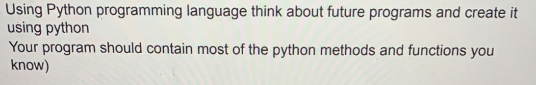 Solved but using python methods python math python arrays | Chegg.com