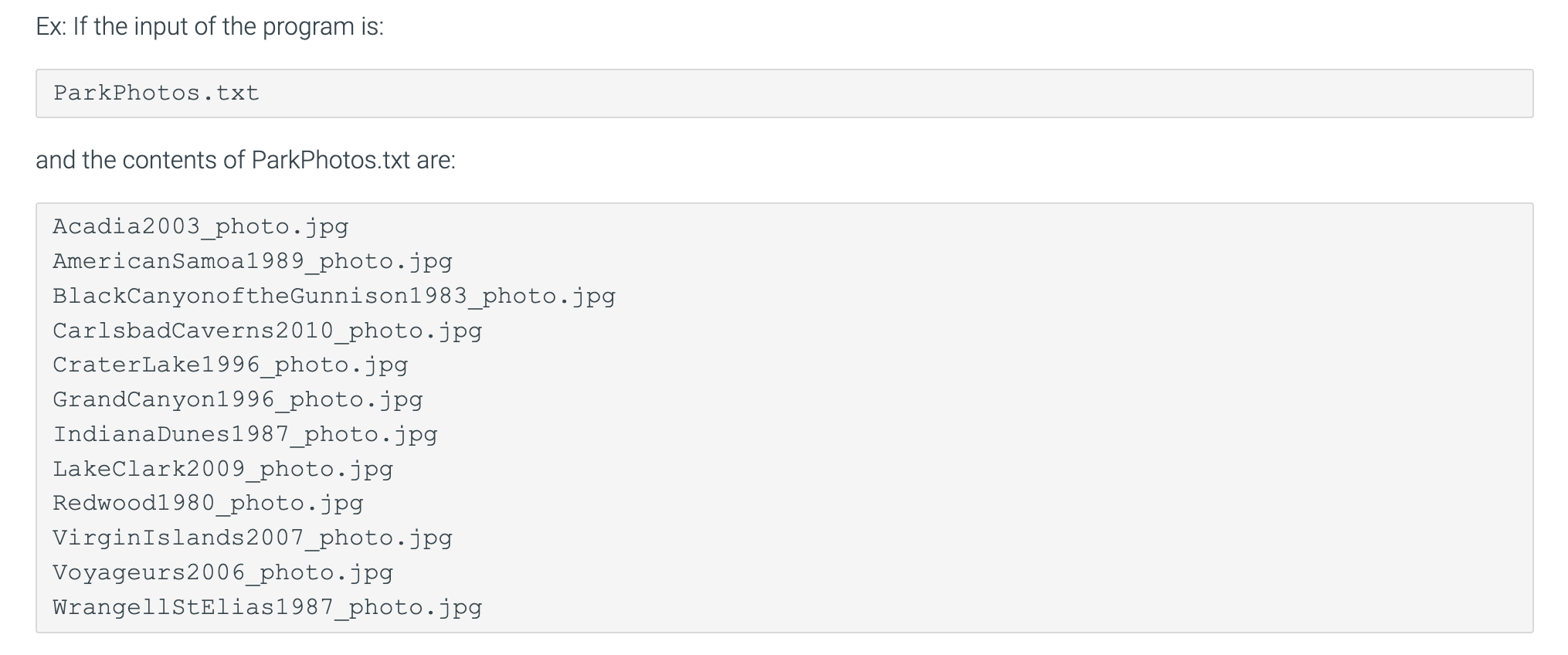 Solved 8.11 LAB: File name change A photographer is | Chegg.com