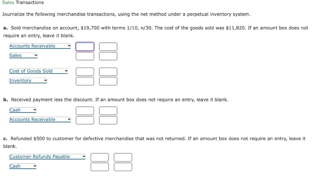 Solved Journalize The Following Merchandise Transactions, | Chegg.com