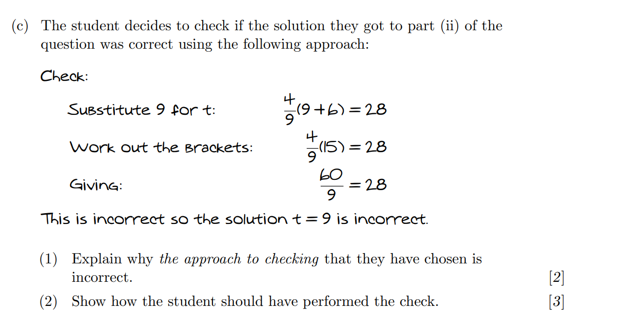 Solved The below equation is incorrect due to a | Chegg.com