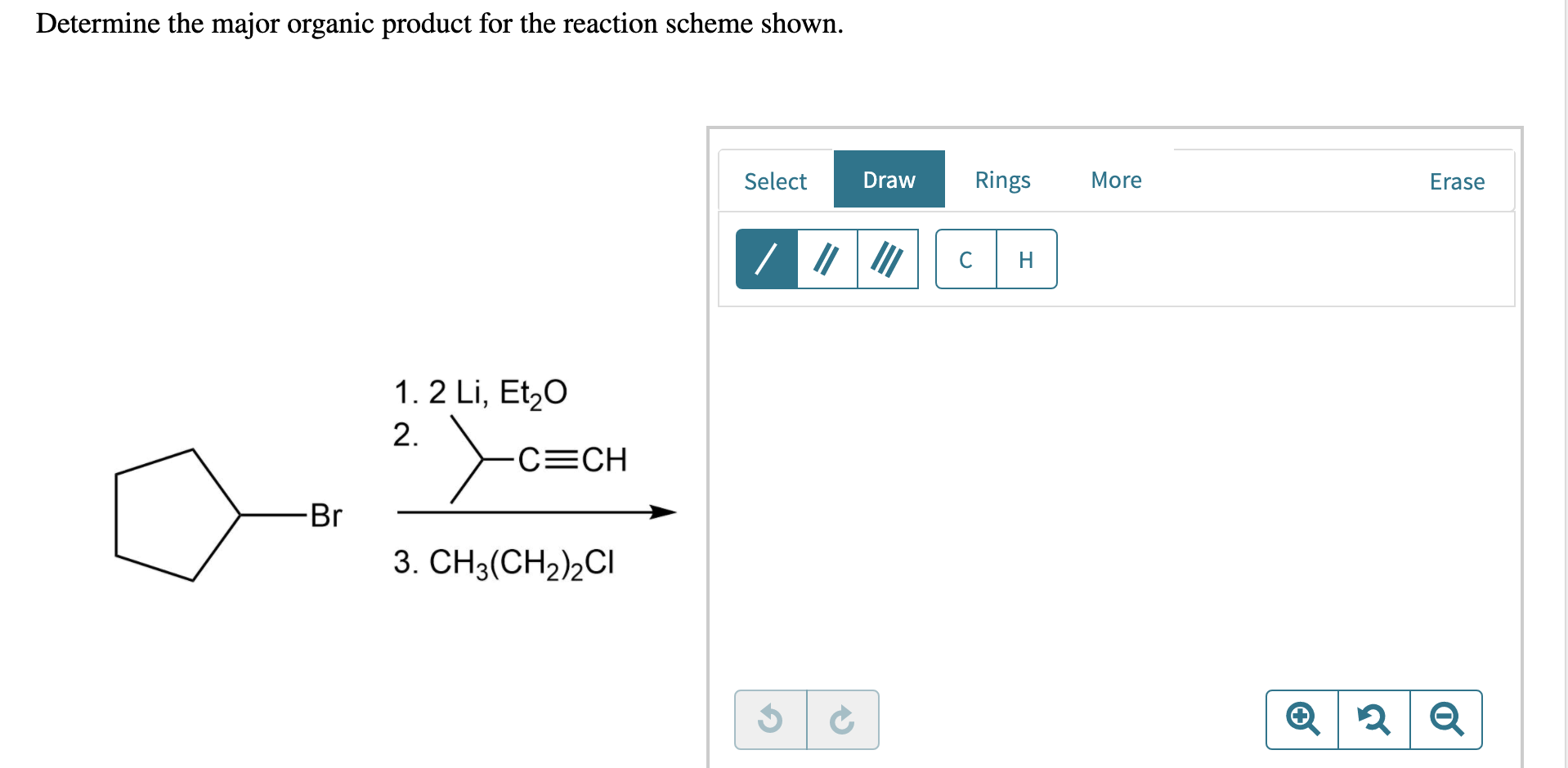 Solved Determine the major organic product for the reaction