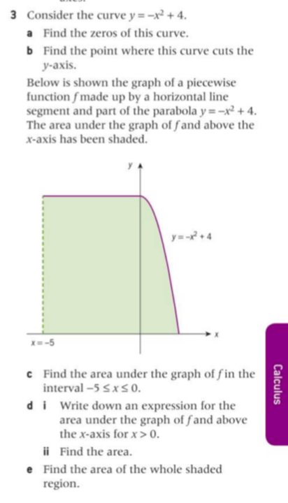 Solved 3 Consider The Curve Y X2 4 A Find The Zeros Of Chegg Com