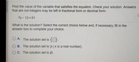 solved find the values of the variables in the... Solved Find the value of the variable that satisfies the | Chegg.com