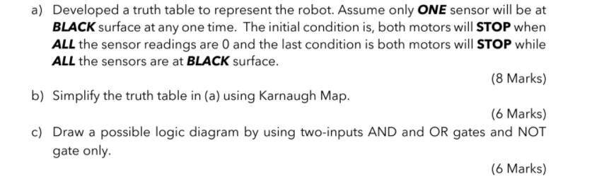 Solved Question 2 You have a robot with the capabilities for | Chegg.com