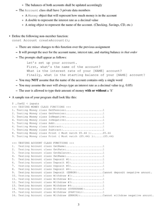 Solved Create this c++ program. Create to classes and name | Chegg.com