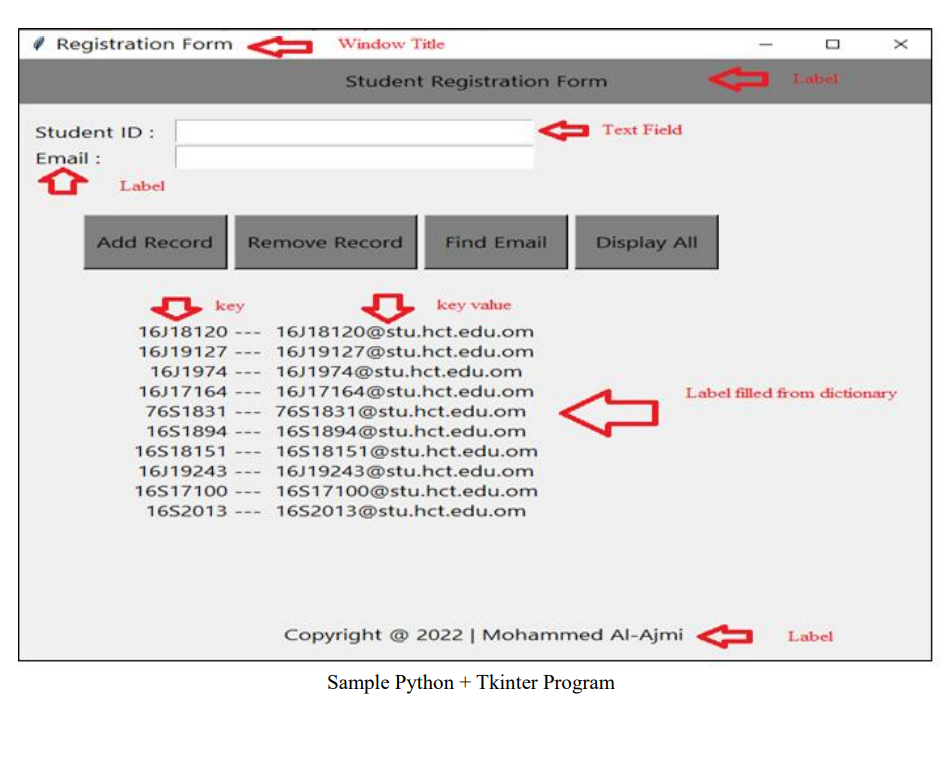 Solved 1. Design and implement a user interface using Python | Chegg.com
