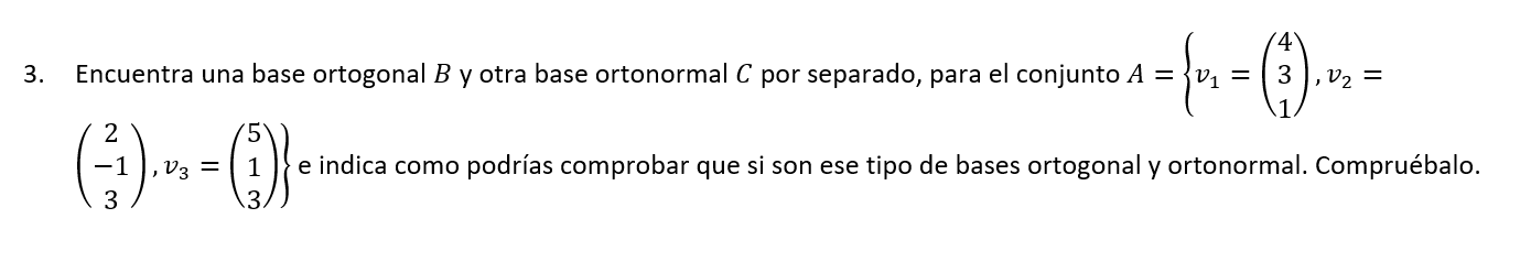 \( \left.\left(\begin{array}{c}2 \\ -1 \\ 3\end{array}\right), v_{3}=\left(\begin{array}{l}5 \\ 1 \\ 3\end{array}\right)\righ