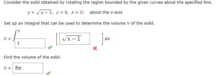 Solved Consider the solid obtained by rotating the region | Chegg.com