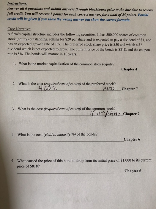 Solved Instructions: Answer all 6 questions and submit | Chegg.com