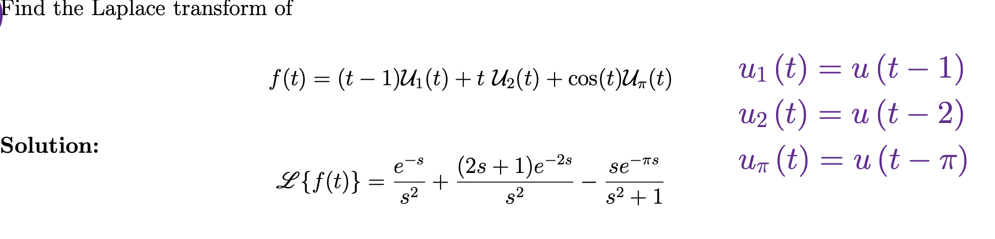 Solved Find the Laplace transform | Chegg.com