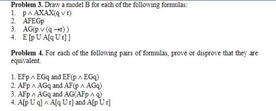 Problem 3. Draw A Model B For Each Of The Following | Chegg.com