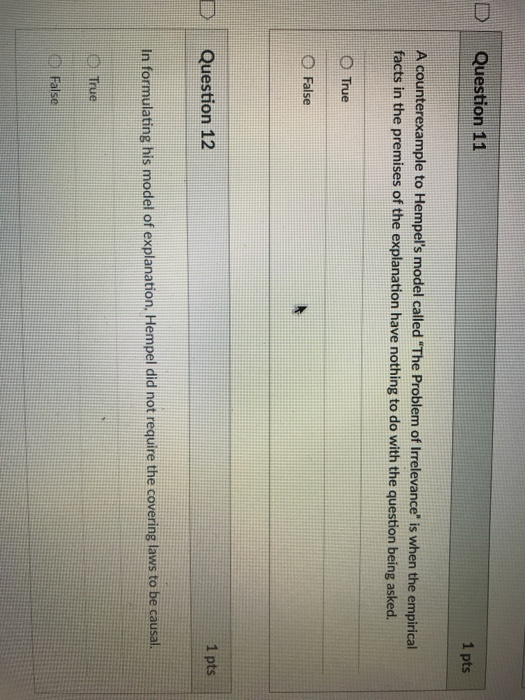 Solved D Question 5 1 pts General laws are sometimes called | Chegg.com