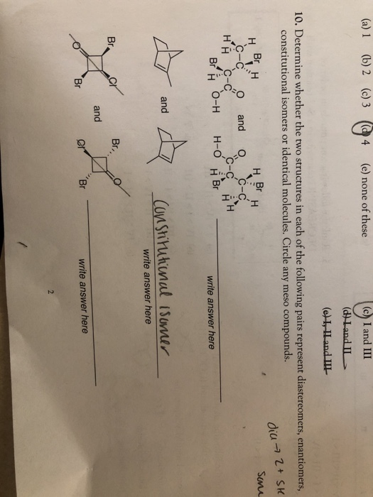 Solved (a) 1 (b) 2 (c) 3 (a4 (e) none of these (c I and III | Chegg.com