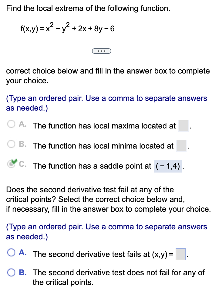 Solved Find the local extrema of the following | Chegg.com