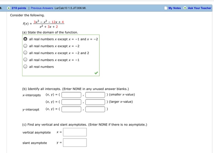 Solved Consider The Following. F(x) = 3x^3 - X^2 - 12x + 