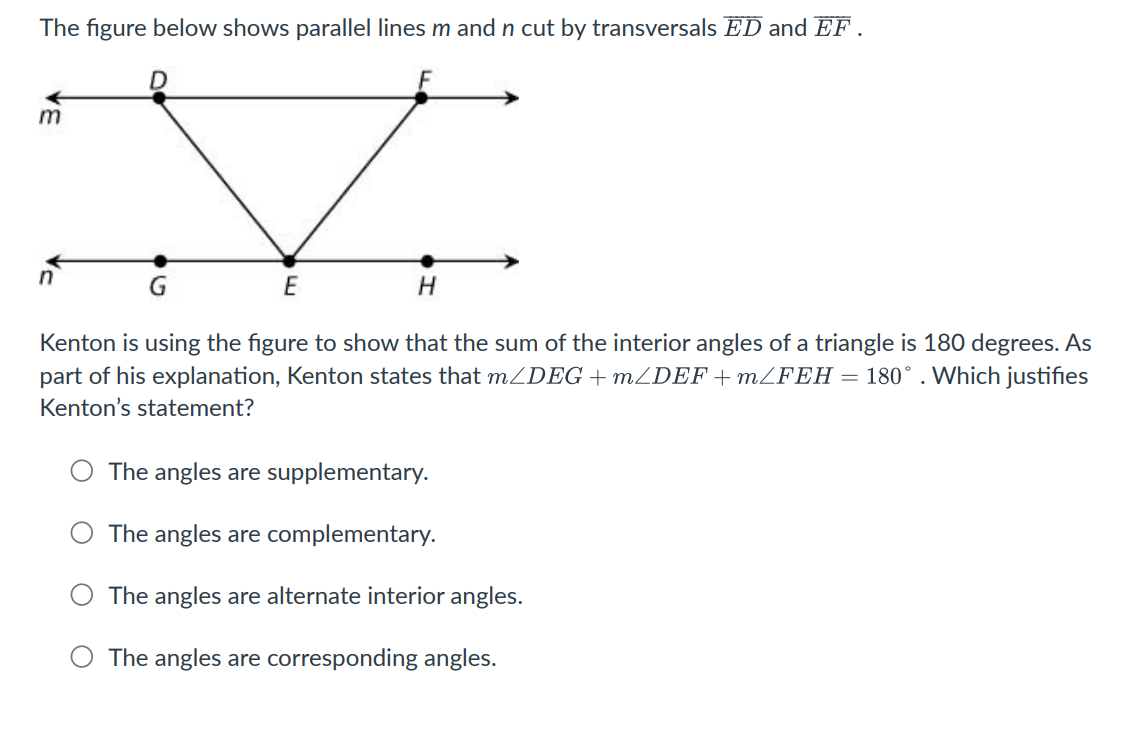 Solved Parallel Lines I And M Are Shown Below. B D Which | Chegg.com