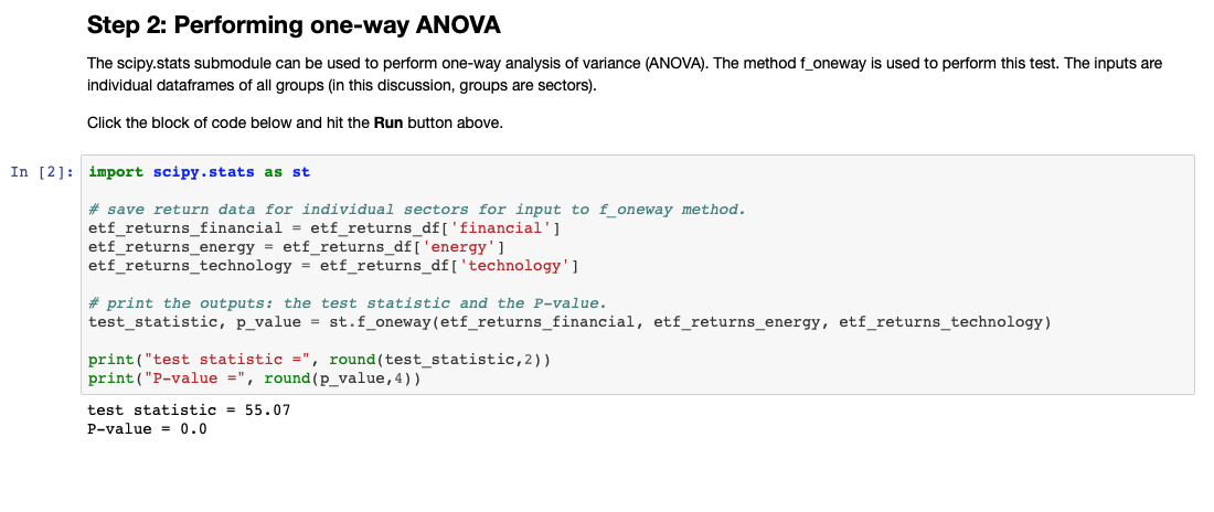 Solved Module Eight Discussion: One-way ANOVA This notebook | Chegg.com