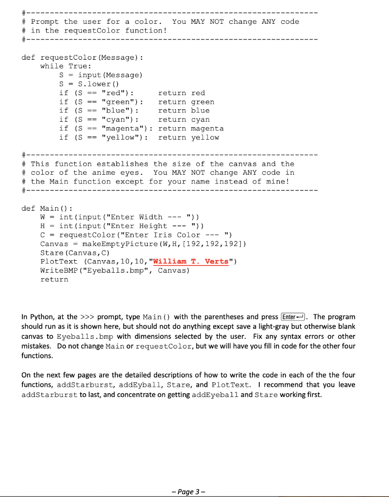 The goal of this Python programming assignment is to | Chegg.com