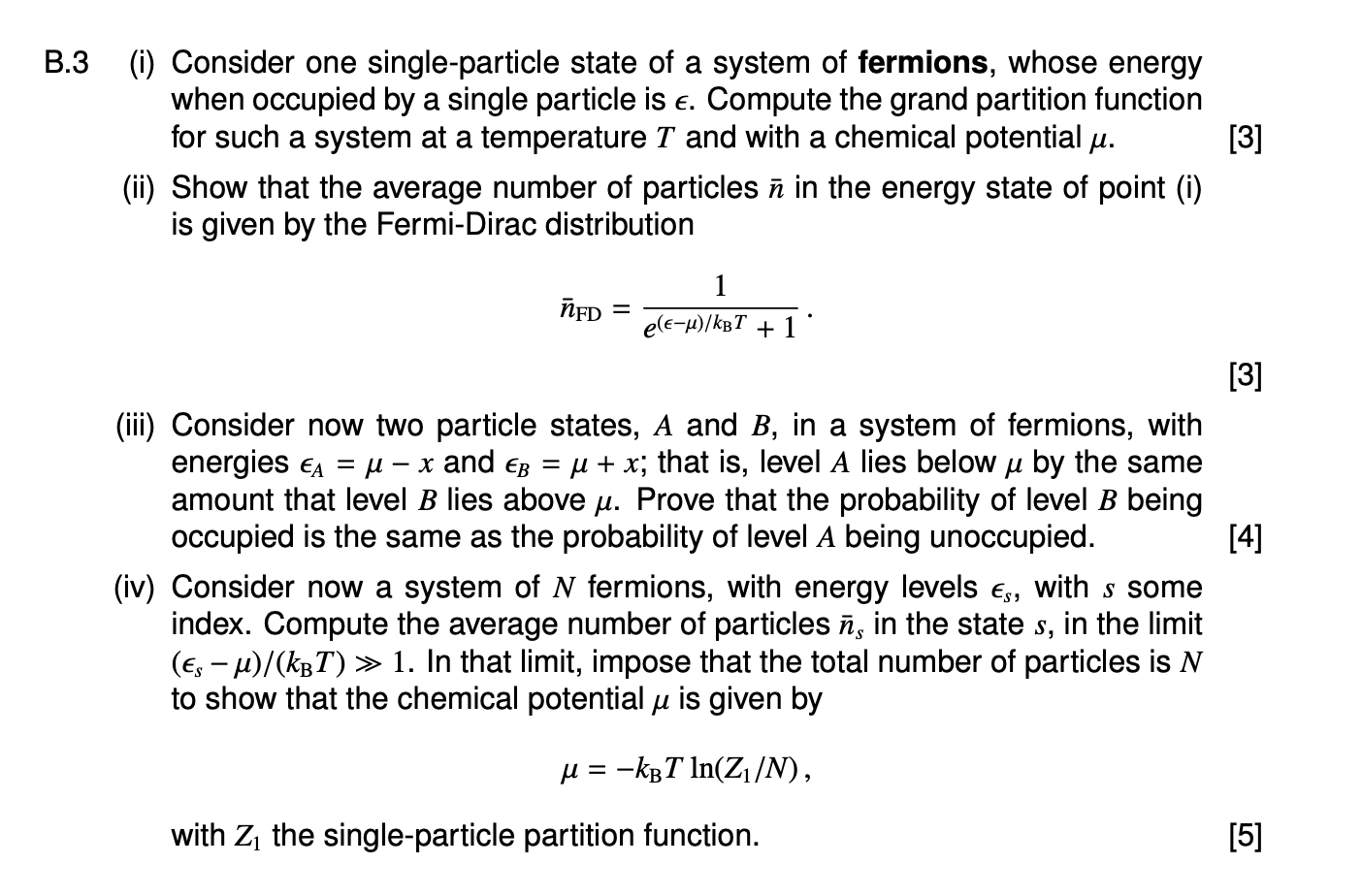 Solved B 3 I Consider One Single Particle State Of A Sy Chegg Com