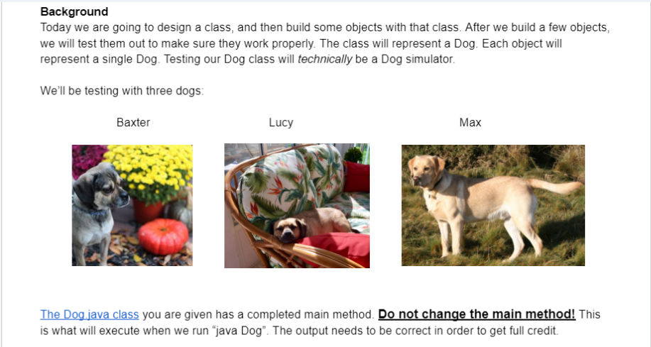 Solved Background Today we are going to design a class, and | Chegg.com