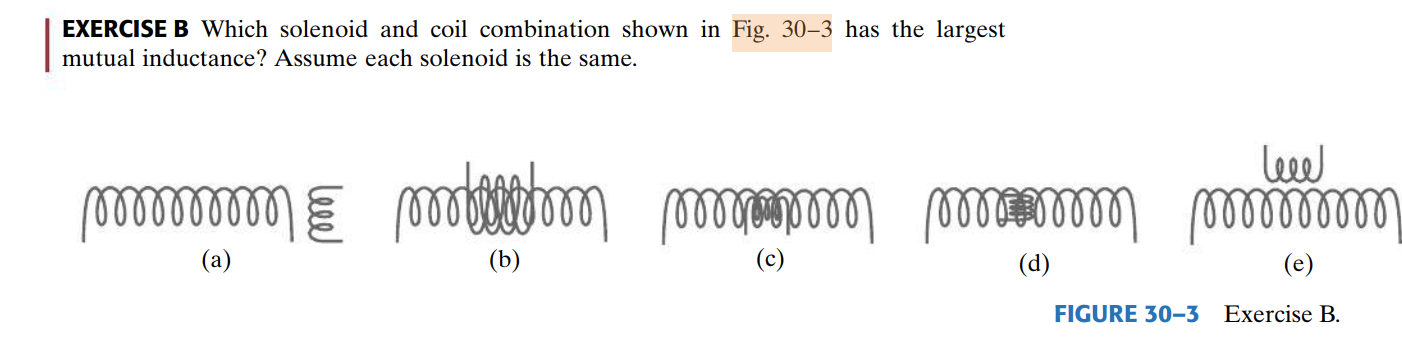 Solved EXERCISE B Which Solenoid And Coil Combination Shown | Chegg.com