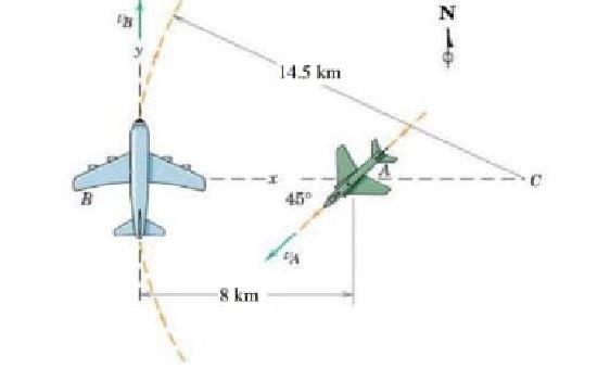 Solved The air transport B is fluing with a constant speed | Chegg.com