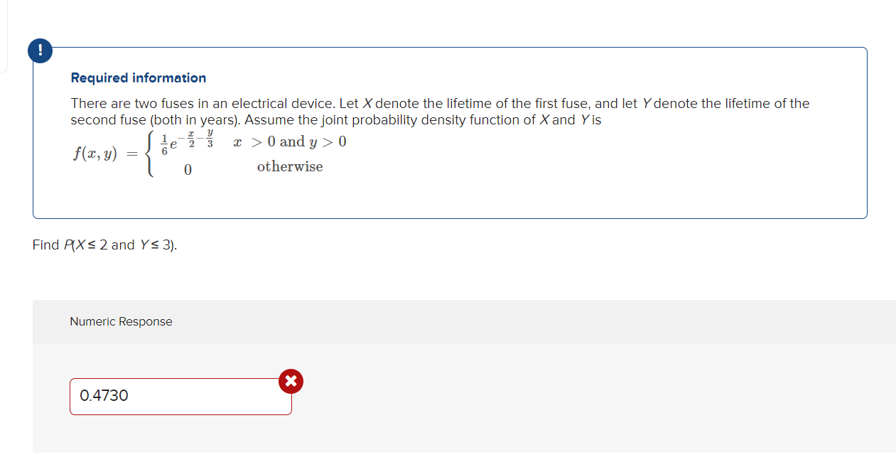 Solved Required Information There Are Two Fuses In An | Chegg.com