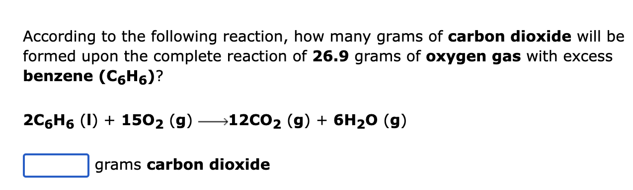 Solved According to the following reaction, how many grams | Chegg.com