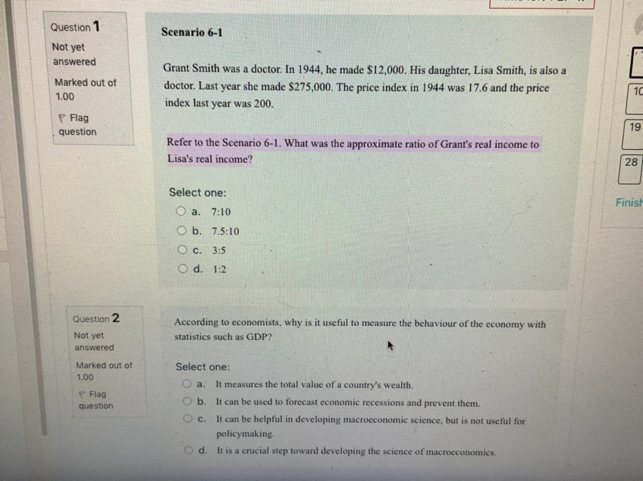 Solved Question 1 Scenario 6-1 Not yet answered Marked out
