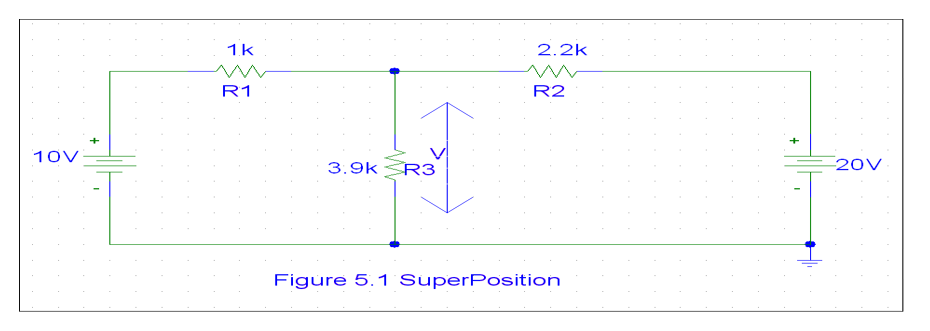 Solved a-: In the circuit of figure 5.1 use Superposition | Chegg.com