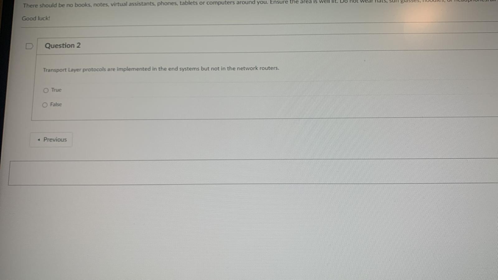 Solved Question 1 A critical function of the Transport Layer | Chegg.com