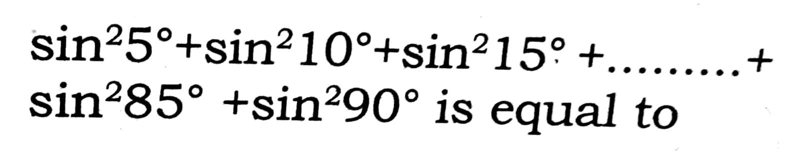 the value of sin 25 sin 210