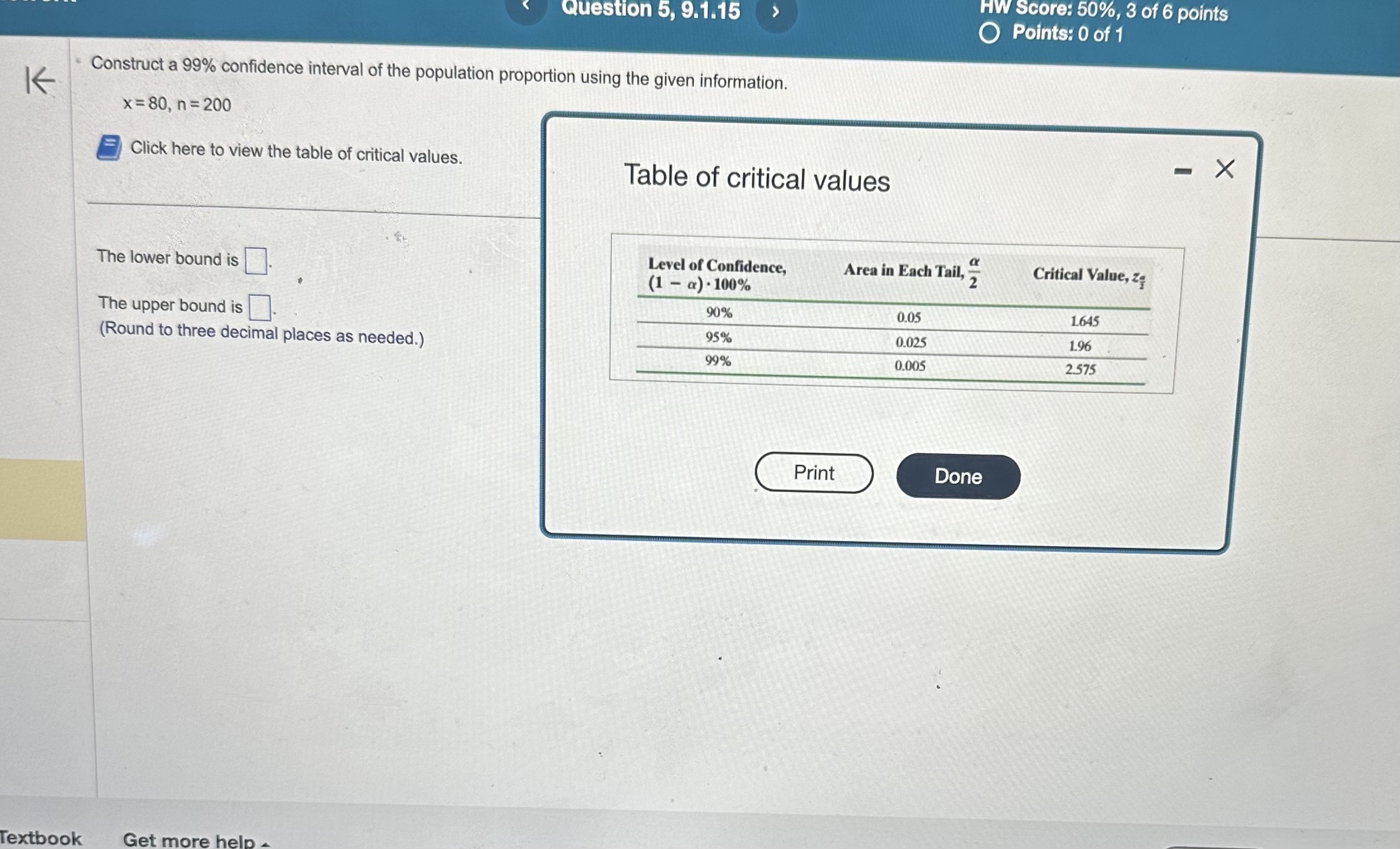 Solved Construct a 99% confidence interval of the population | Chegg.com