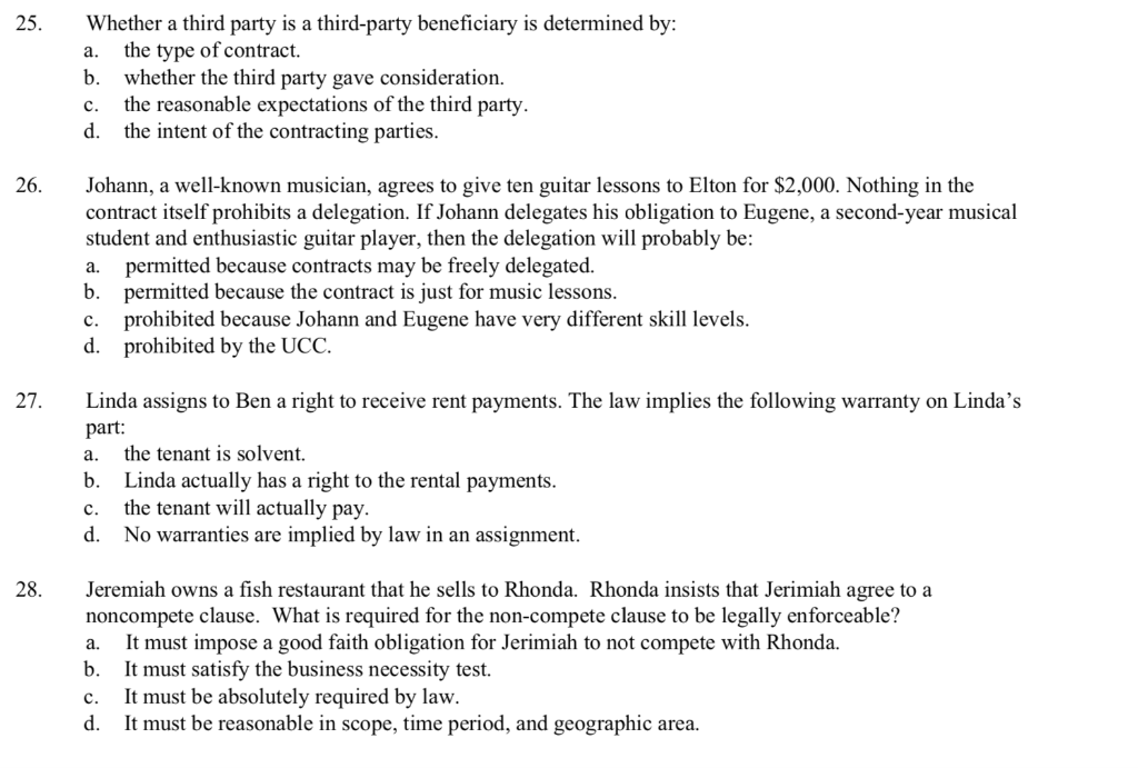 Solved 25. a. Whether a third party is a thirdparty
