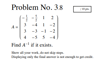 Solved 1 10 Pts Problem No 3 7 5 2 1 3 1 2 1 3 1 4 Chegg Com